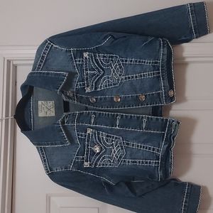 LA Idol crop jean jacket